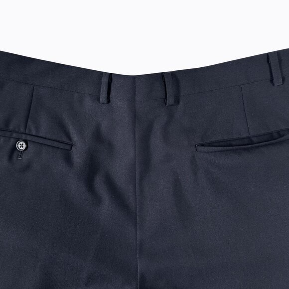 2PC SUIT Hickey Freeman Navy Blue Men's Wool Classic Blazer Jacket Pants 42R - Picture 11 of 12